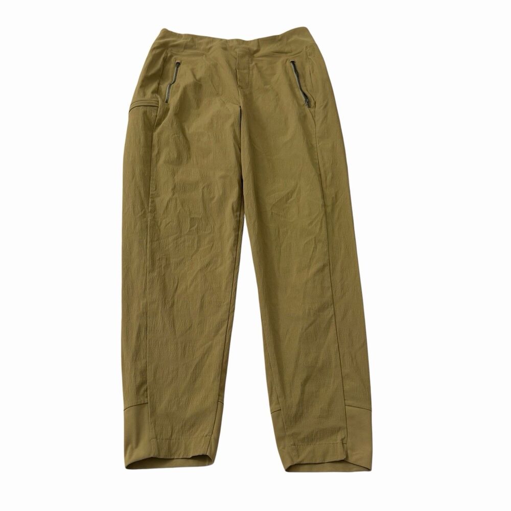Athleta Trekkie North Joggers Womens 8 Tan Hiking Trail Pants High-Rise Gorpcore